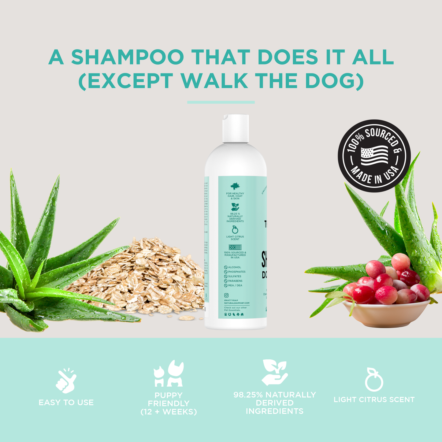 The Only Dog Shampoo Dogs Need: 16 ounce