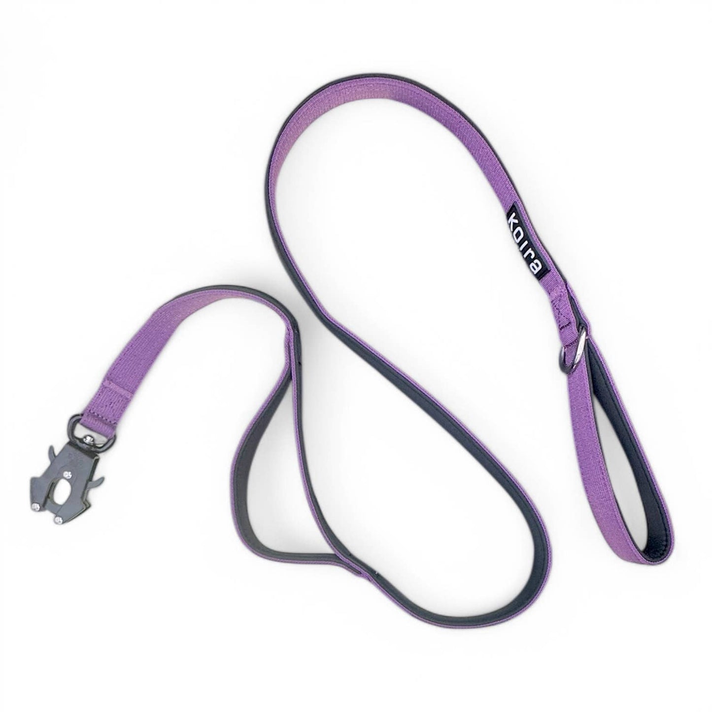 Purple Dual-Handle 5 ft Dog Leash