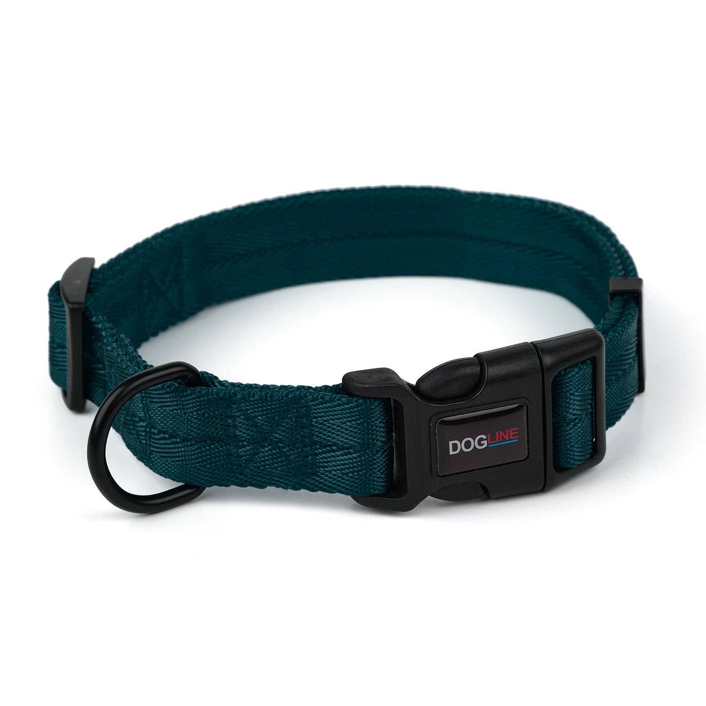 Nylon Flat Collar: Cyan / 13-20" / 3/4"