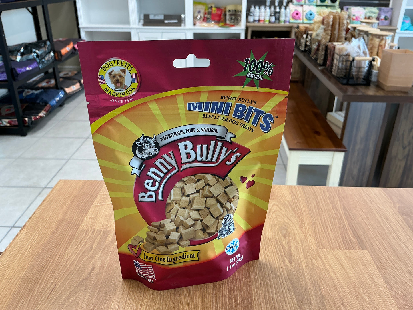 Benny Bully’s mini bits beef liver 1.7oz