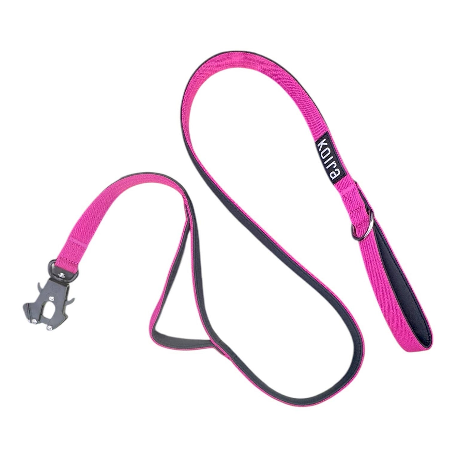 Pink Dual-Handle 5 ft Dog Leash
