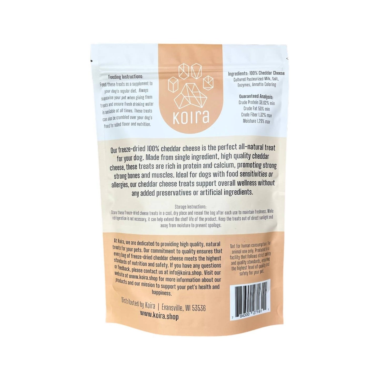 Freeze-Dried Cheese Dog Treats: Sample Bag - 2 oz