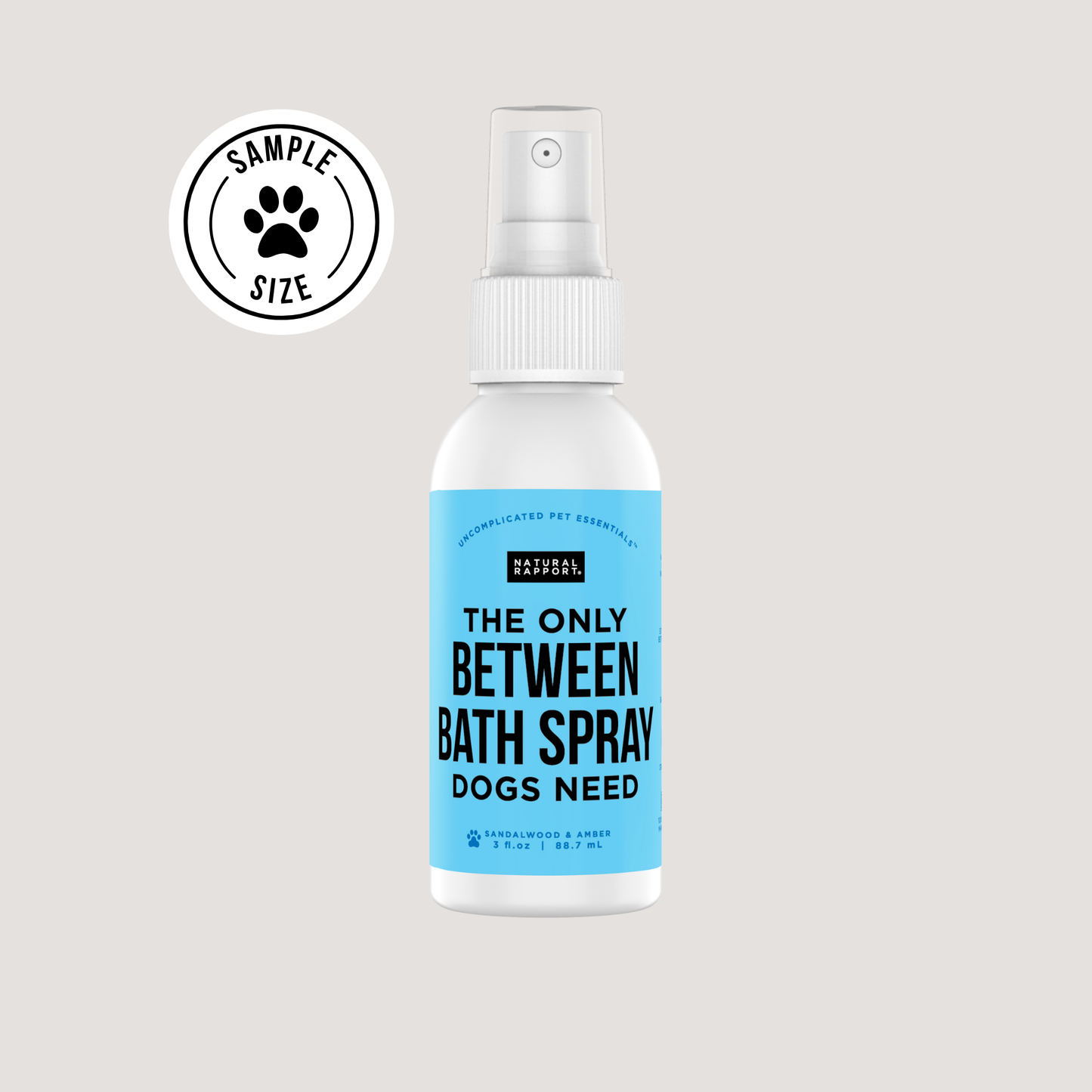 The Only Between Bath Spray Dogs Need - Amber & Sandalwood: 8 ounce
