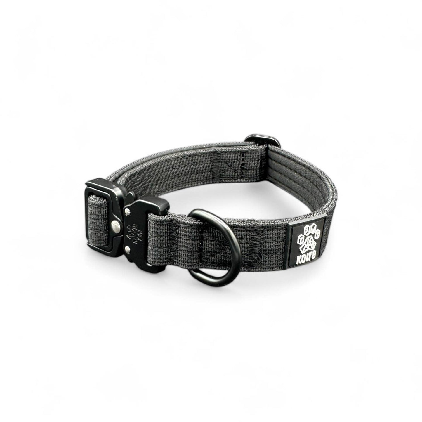 Durable Black Nylon Dog Collar with Metal Buckle: Small: 1" x 11"–16"