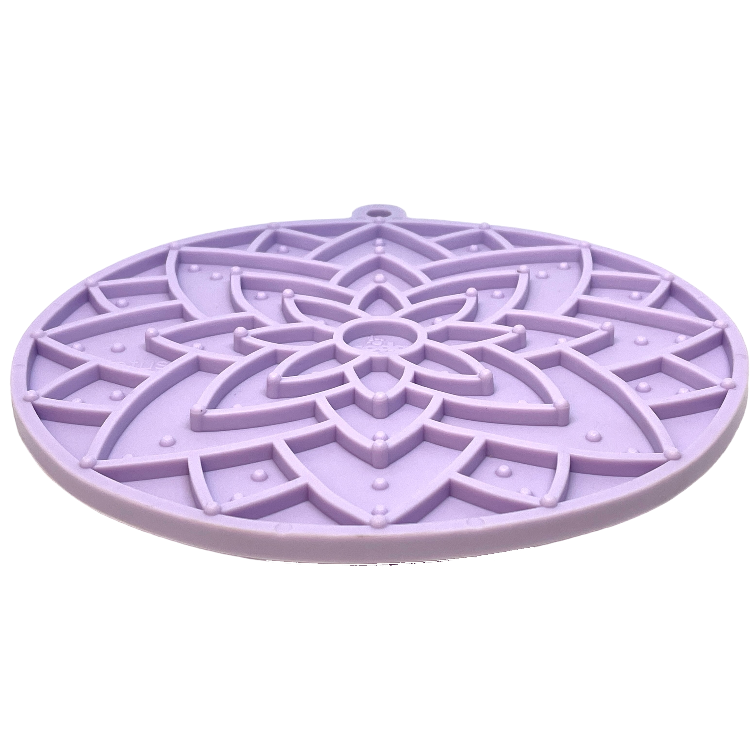 Lotus eMat Enrichment Lick Mat With Suction Cups: Light Green