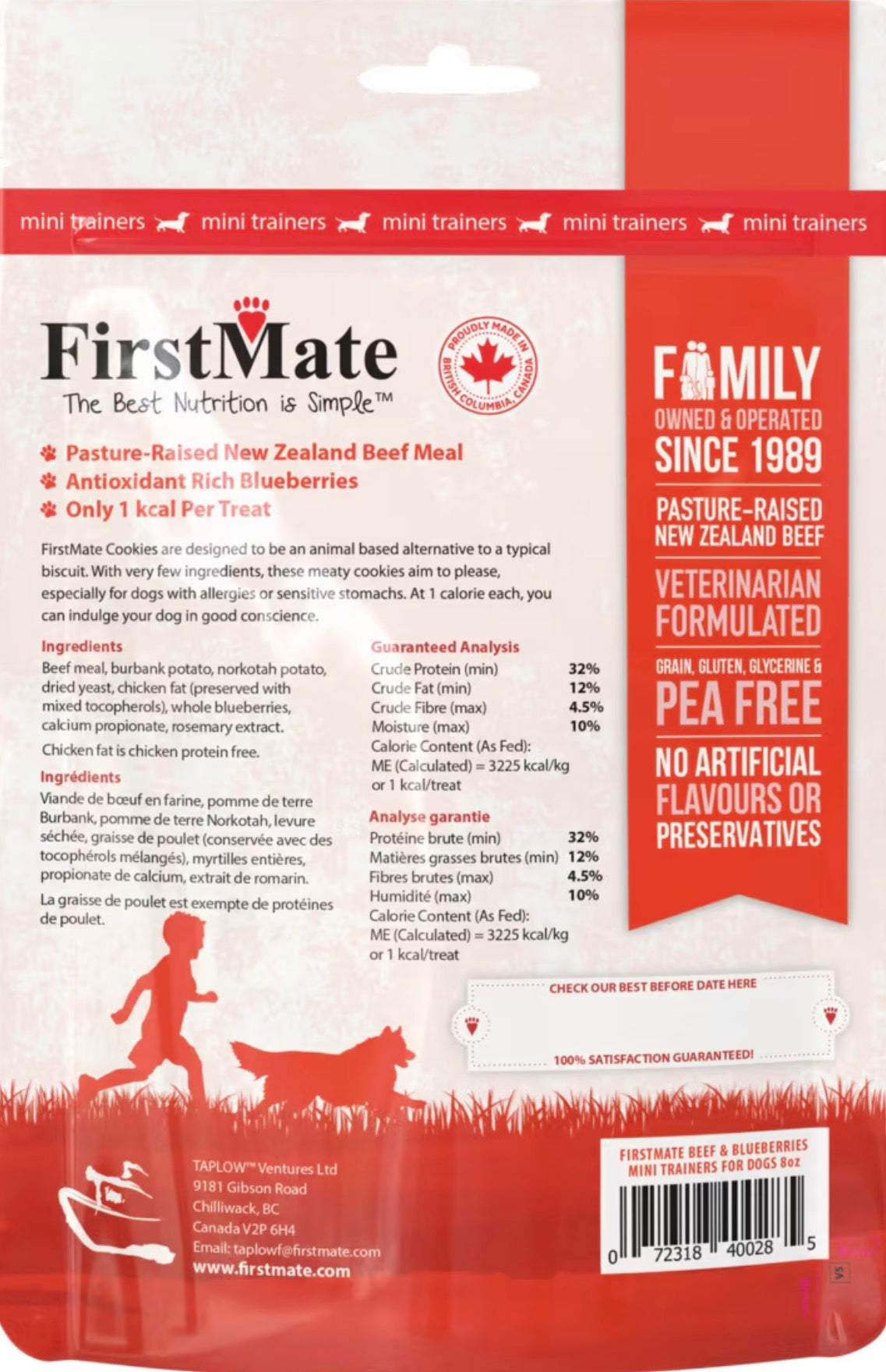 New Zealand Beef Meal & Blueberries Dog Treats | Firstmate