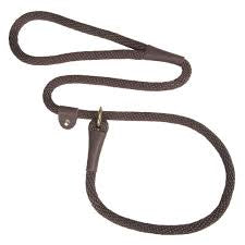 Mendota Slip Leash - 3/8” x 6ft -Dark Brown