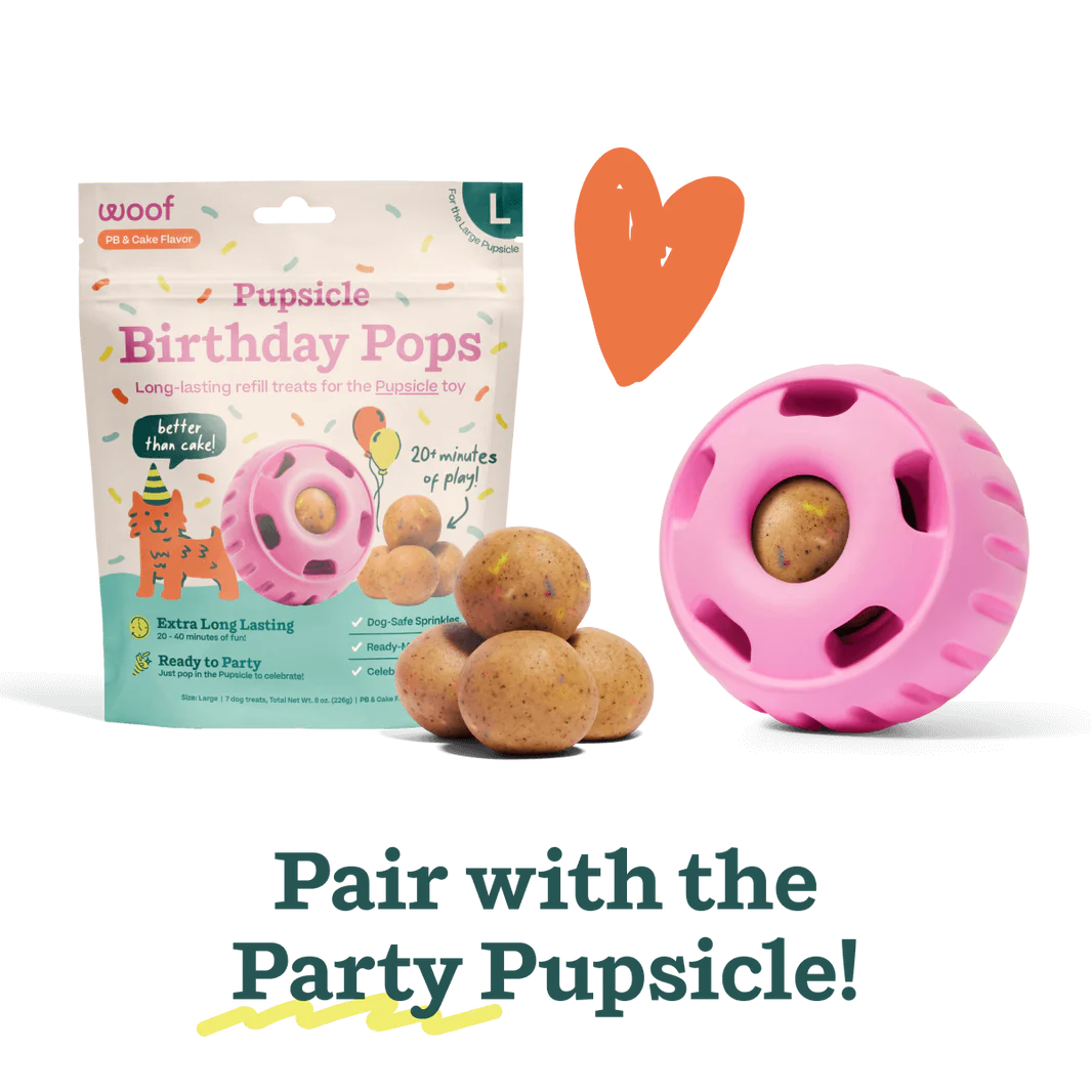 WOOF DOG BIRTHDAY POPS