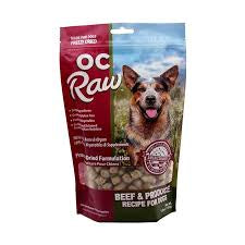 OC FREEZE DRIED RAW BEEF & PRODUCE