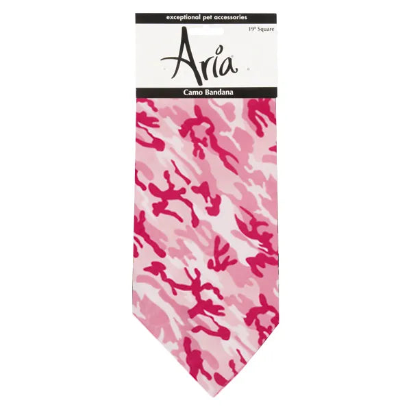 ARIA PINK CAMO BANDANA 19”