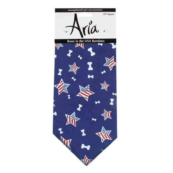 ARIA BONE IN BLUE BANDANA USA 19”