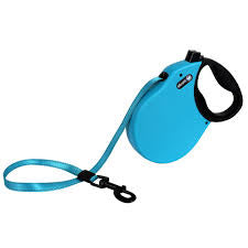 Alcott Expedition Retractable Leash- Small/Medium Blue