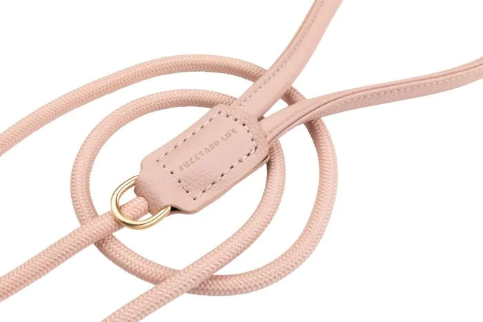 FuzzYard Life Atelier Rope Lead- Soft Blush Sm