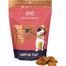 GIVEPET DOG TREATS- CAMPFIRE FEAST 11oz