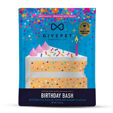GIVEPET DOG TREATS- BIRTHDAY BASH