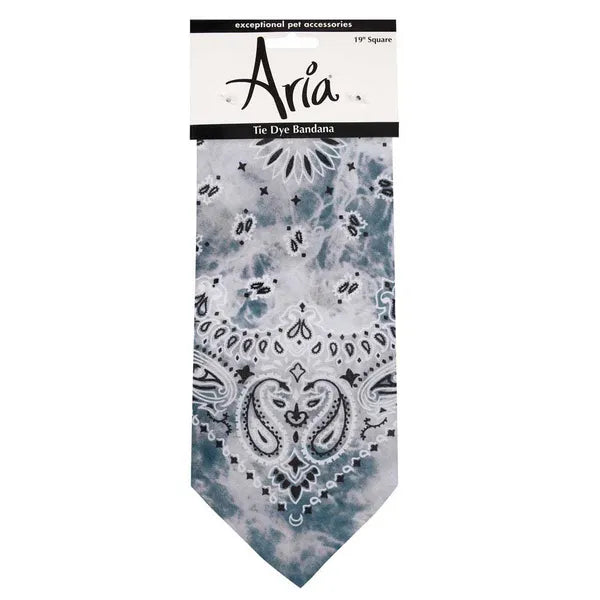 Aria Tie Dye Bandana- Grey