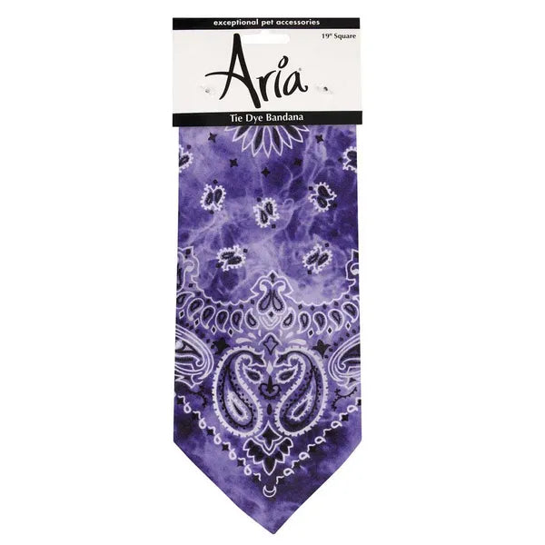 Aria Tie Dye Bandana- Purple