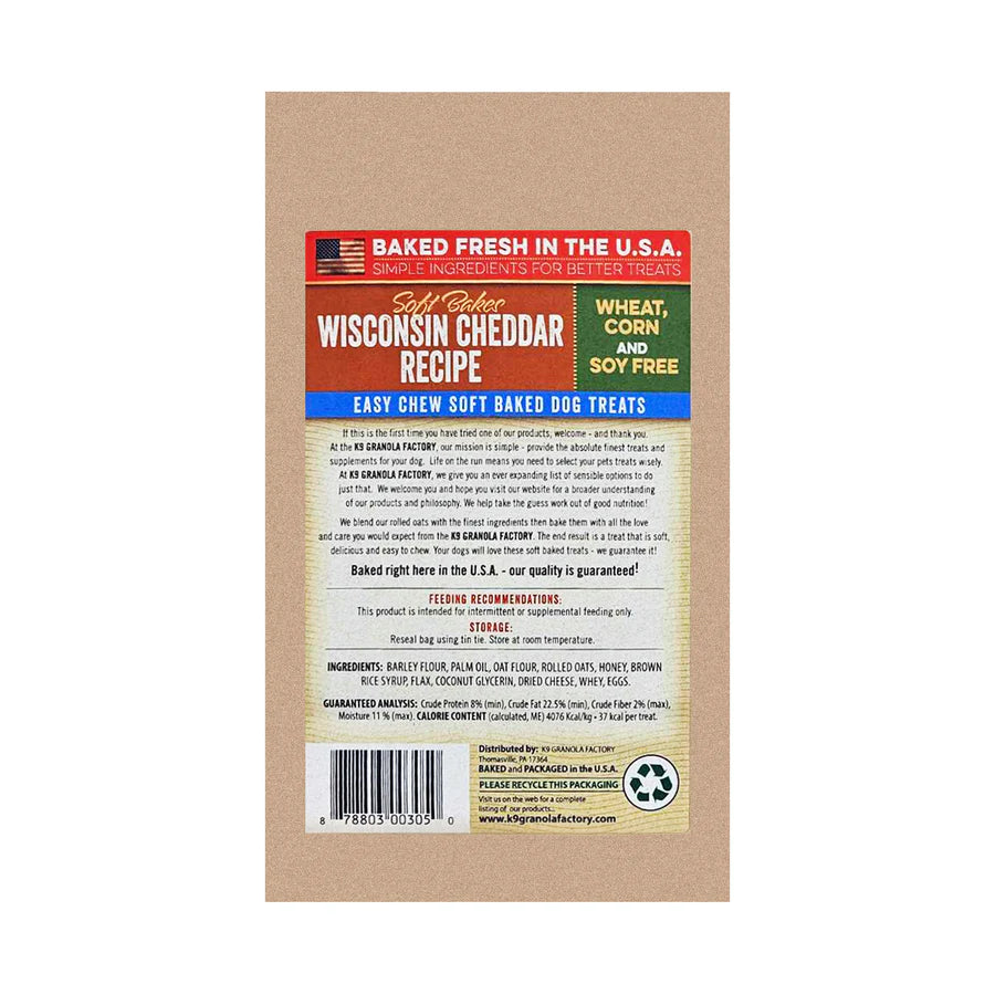 Soft Bakes, Wisconsin Cheddar Recipe Dog Treats, 12oz