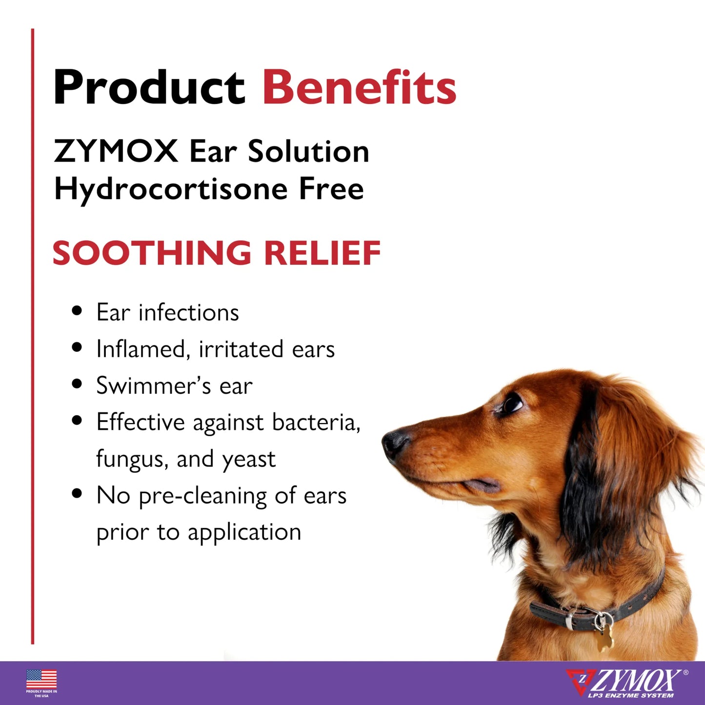 ZYMOX Enzymatic Ear Solution Hydrocortisone Free 1.25oz