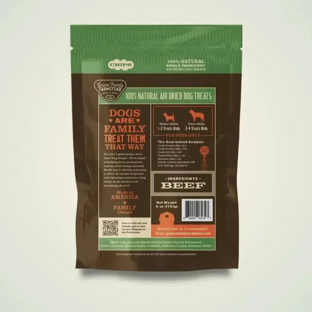 Beef Chips 6oz | Gaines Family Farmstead
