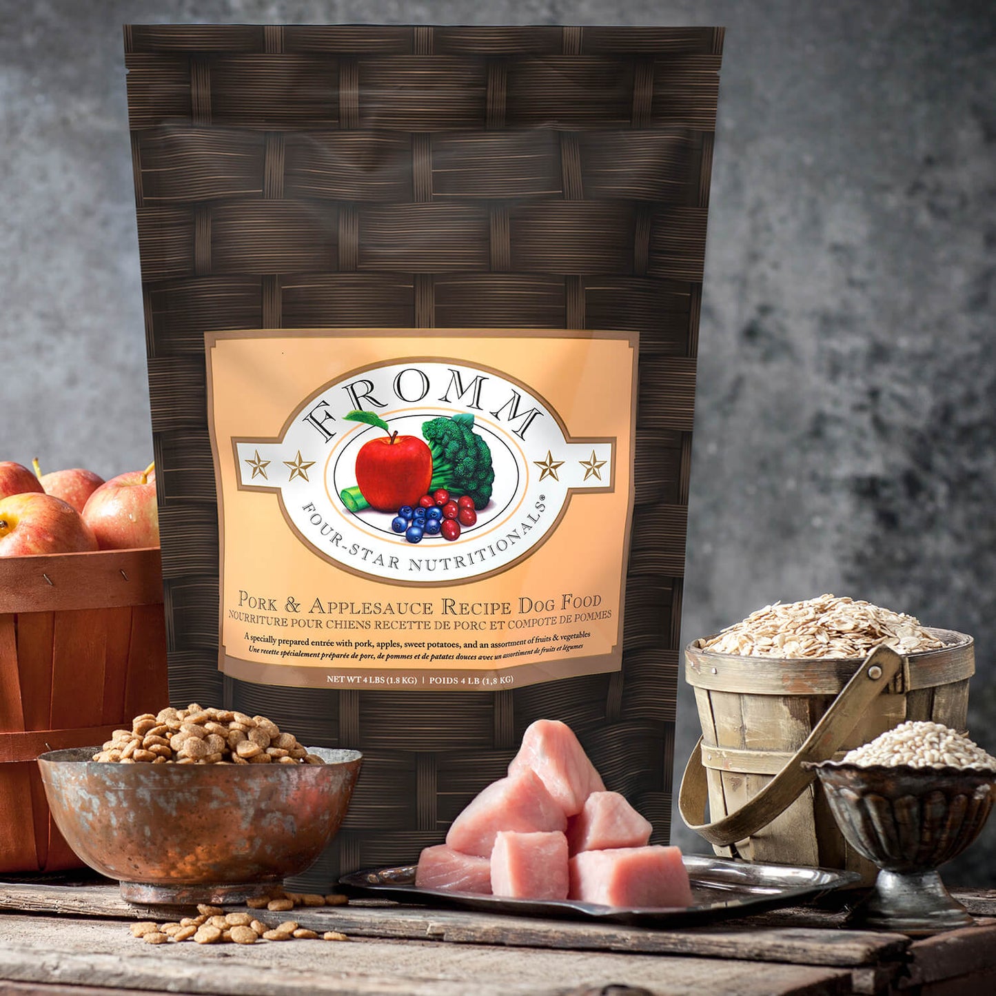 Fromm Four Star Pork & Applesauce Recipe Food For Dogs, 26lb