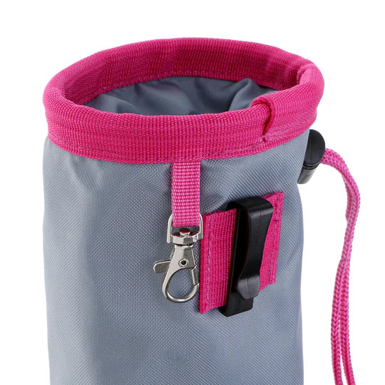 DOOG T AND T POUCH GREY/PINK SM