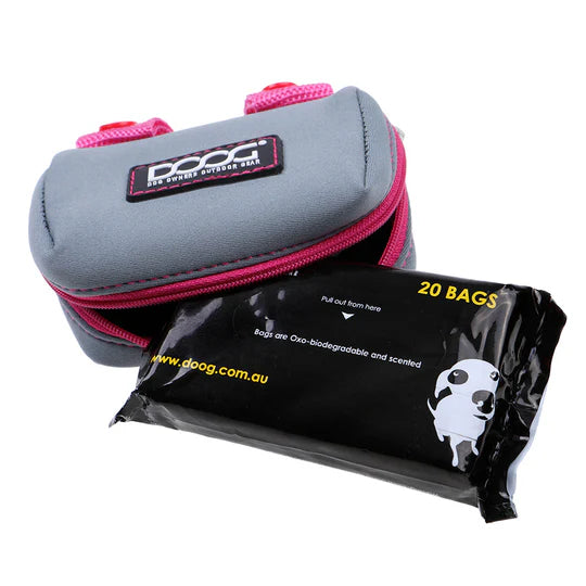DOOG WALKIE POUCH GREY NEOPRENE