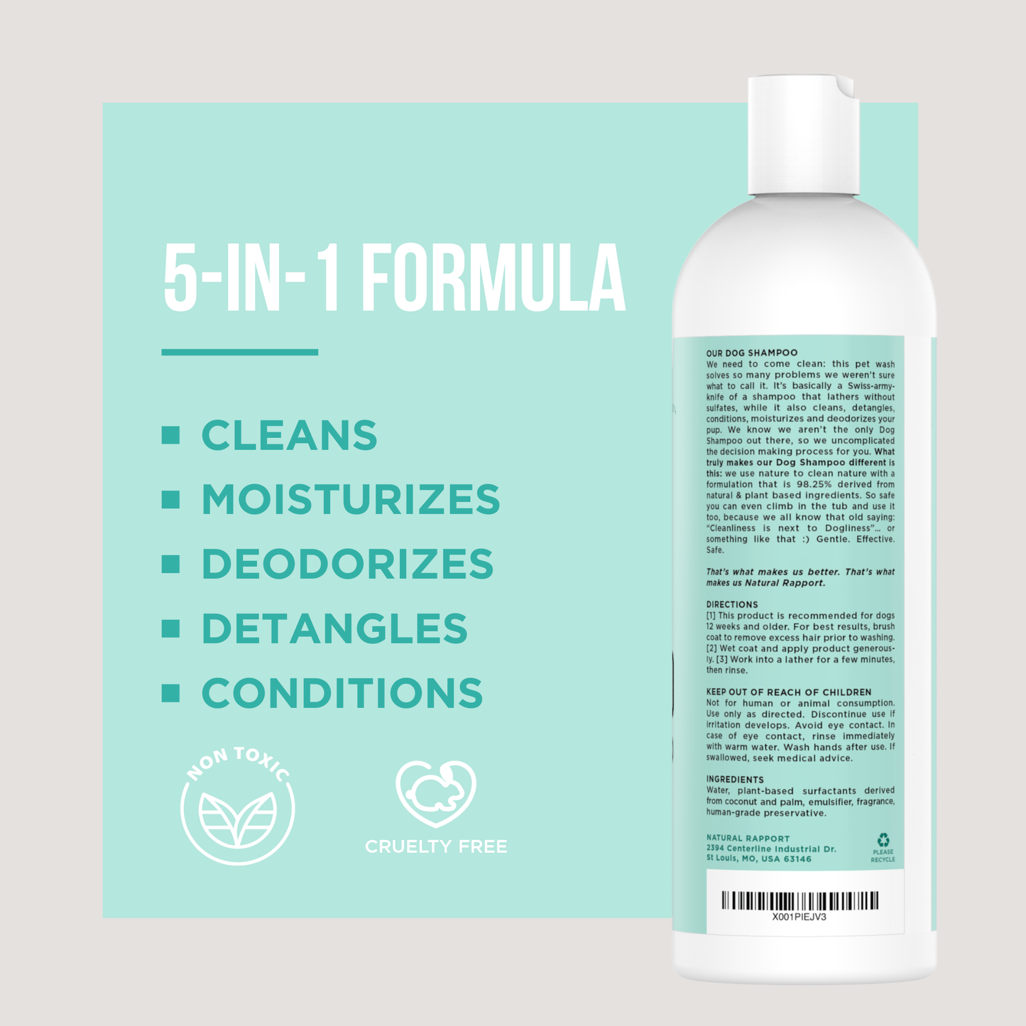The Only Dog Shampoo Dogs Need: 16 ounce