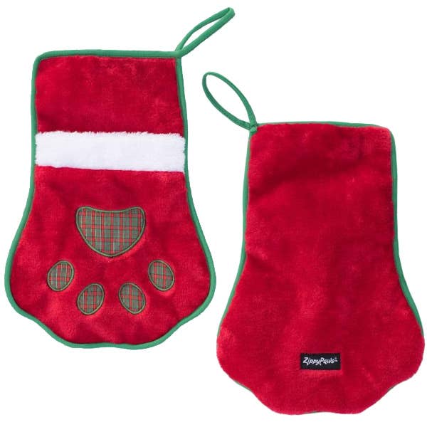 ZippyPaws Stocking Red Paw