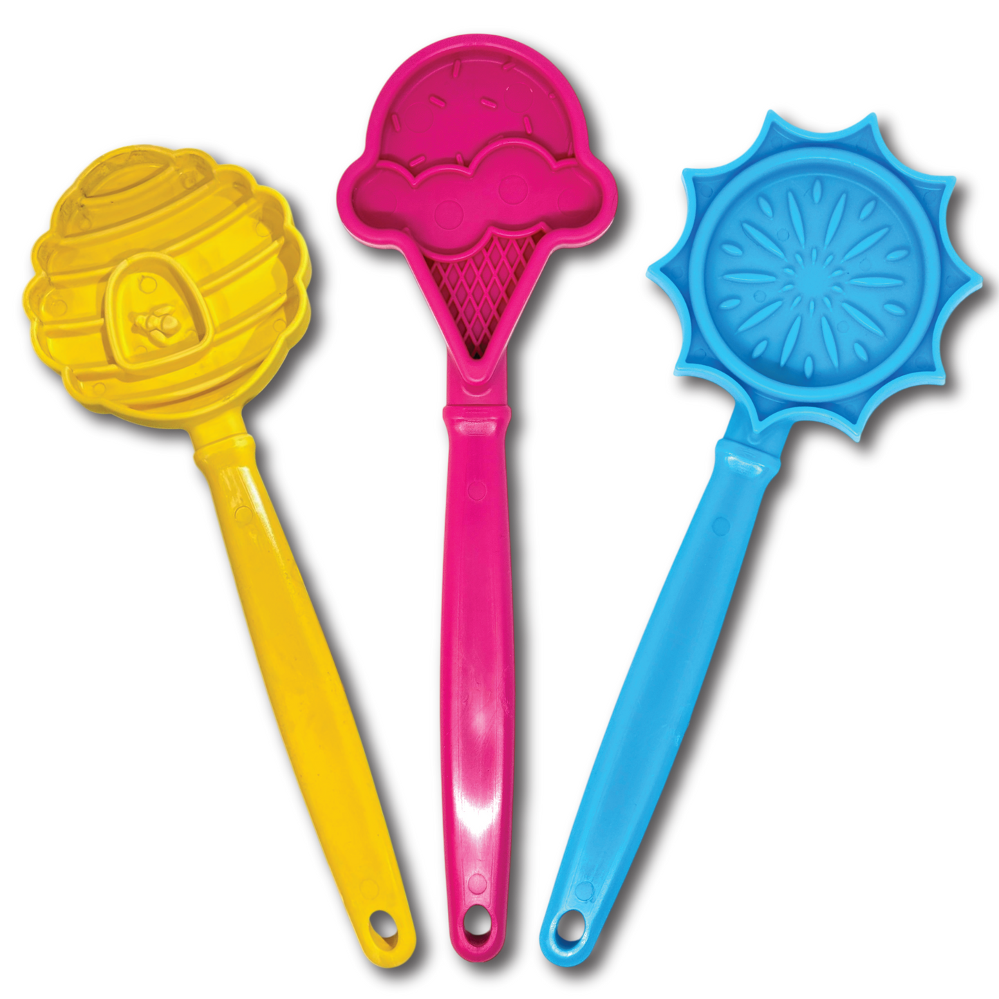Lick Stick Hand-Held Interactive Enrichment Toys: Beehive Lick Stick - yellow