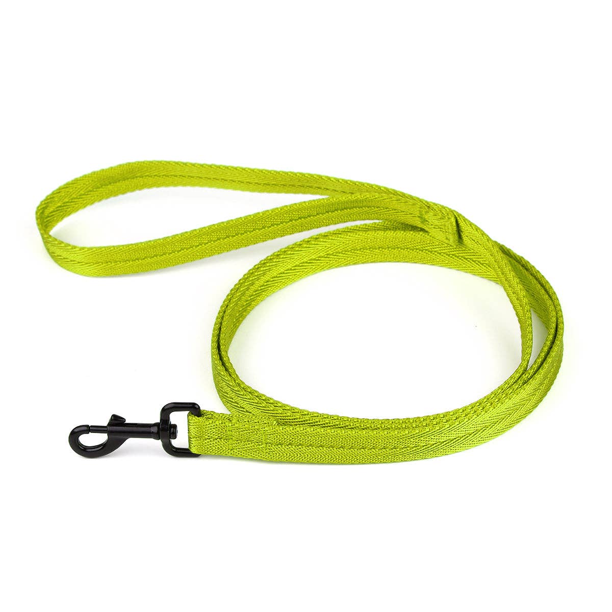 Nylon Flat Leash: Hot Pink / 4' / 5/8"