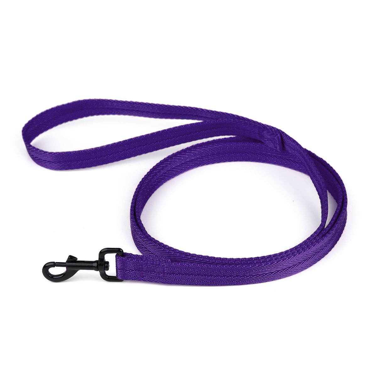 Nylon Flat Leash: Hot Pink / 4' / 5/8"