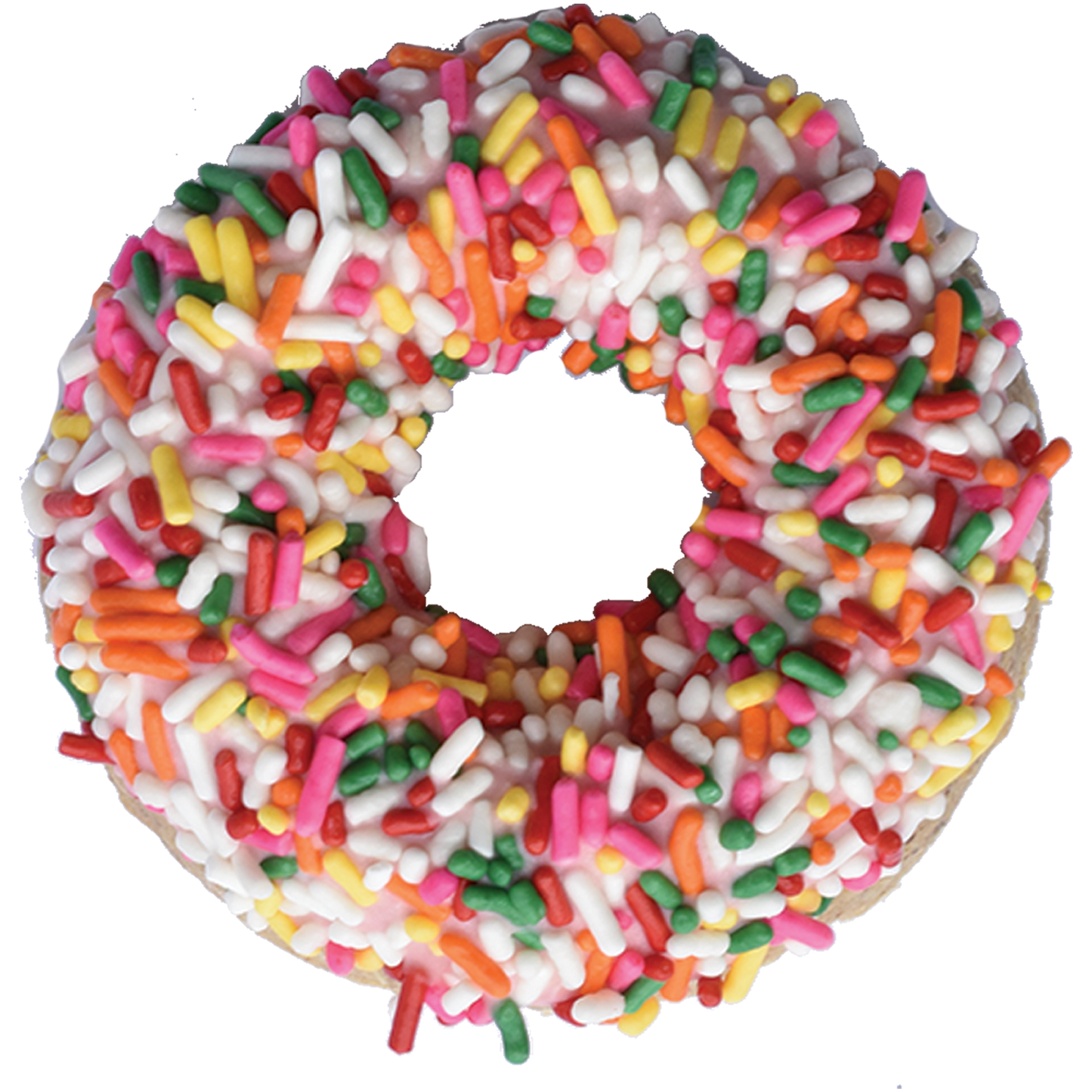 Gourmet Donut, Pink w/ Jimmies Donut Dog Treat