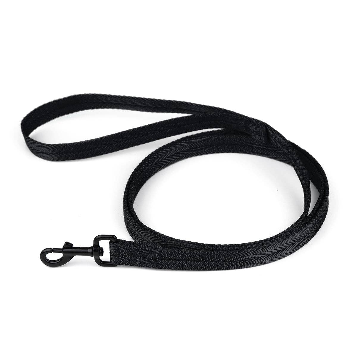 Nylon Flat Leash: Hot Pink / 4' / 5/8"