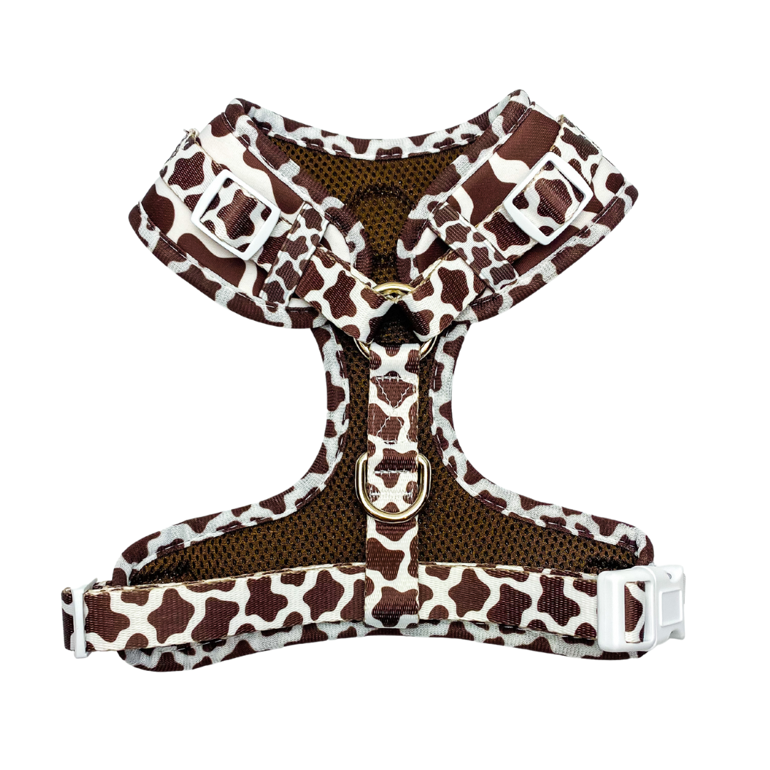 Chocolate Cow Adjustable Harness: Large