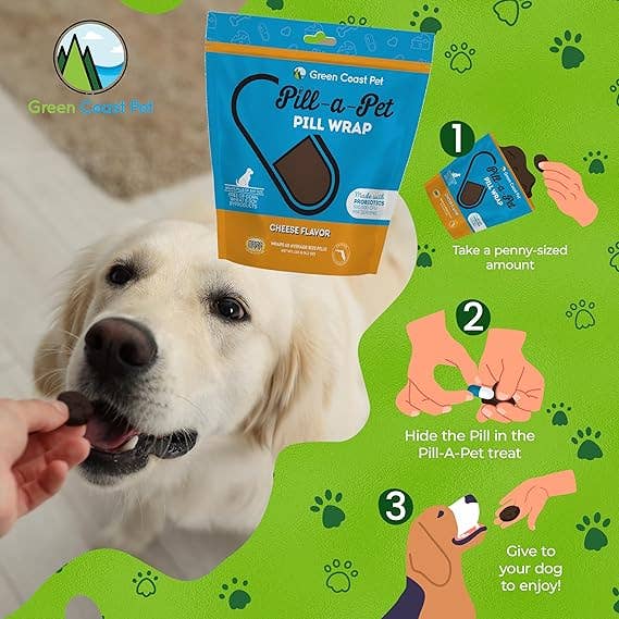 Pill a Pet Pill 60 Wraps for Dogs with Probiotics
