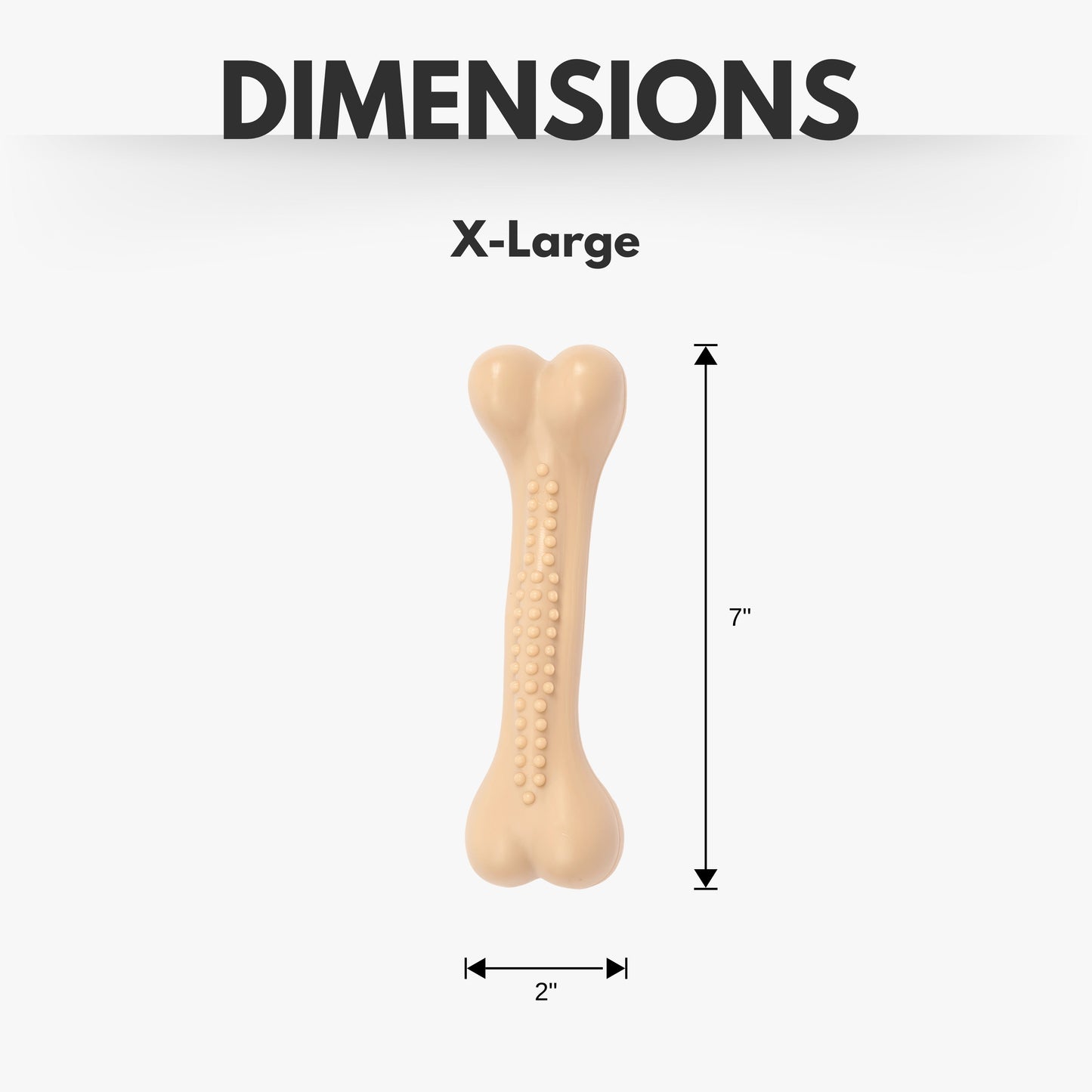 Country Living Nylon Chew Bone Toy for Dogs (Chicken-Flavored), Ideal for Heavy Chewers