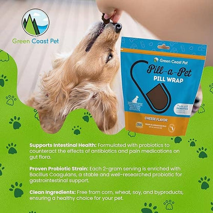 Pill a Pet Pill 60 Wraps for Dogs with Probiotics