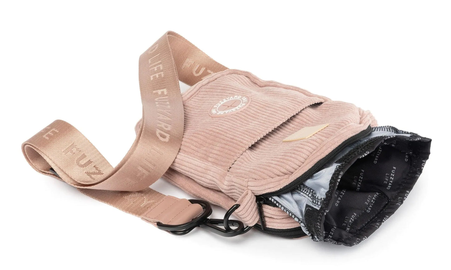 FuzzYard Corduroy Cross Body Bag- Soft Blush