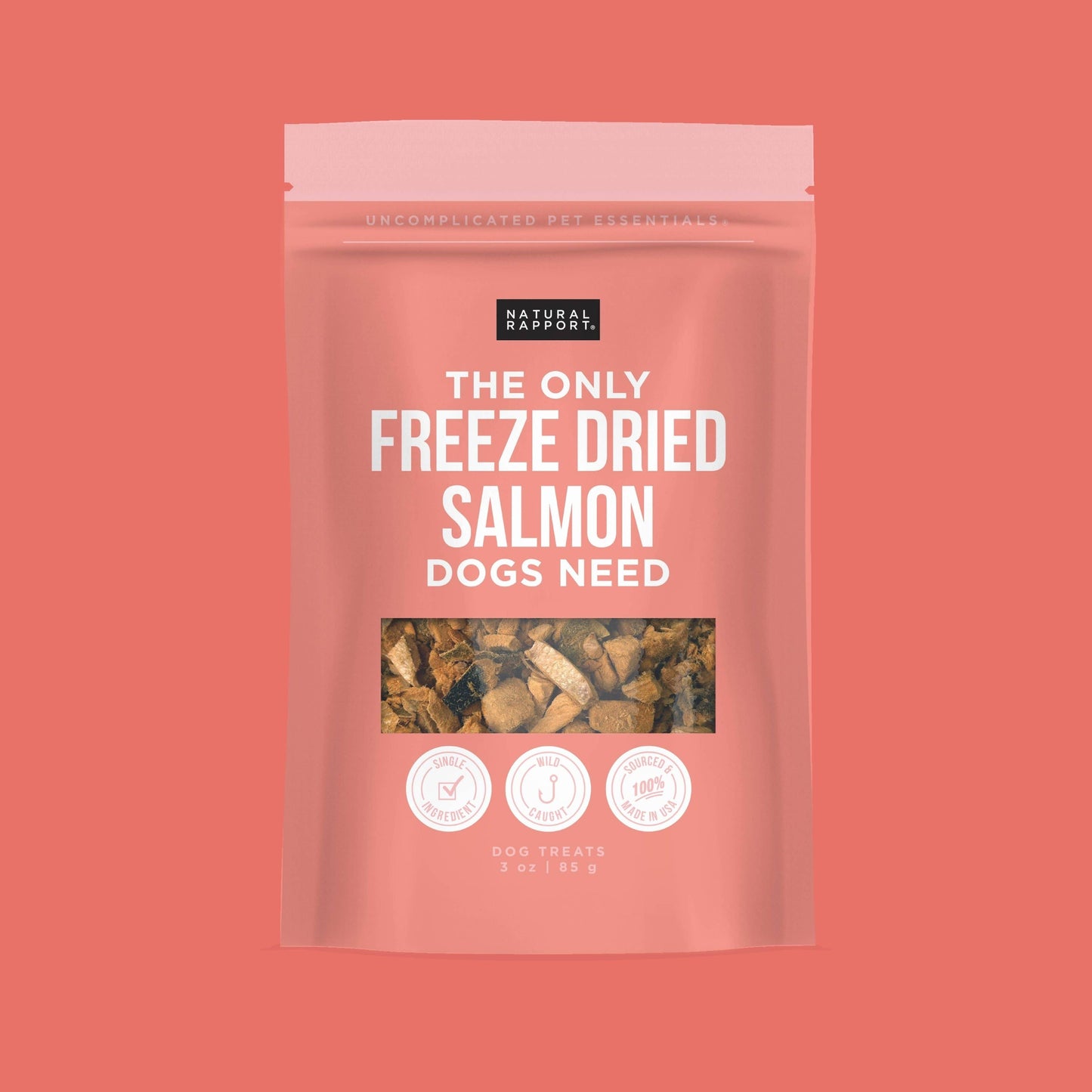The Only Freeze Dried Salmon Dogs Need: 3 oz