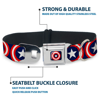 Buckle-Down Dog Collar 15”-26” Captain America