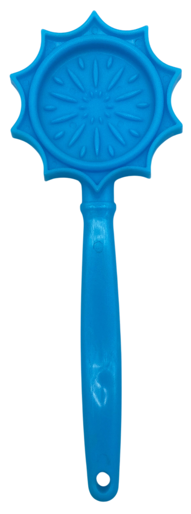 Lick Stick Hand-Held Interactive Enrichment Toys: Flower Lick Stick - Light Blue