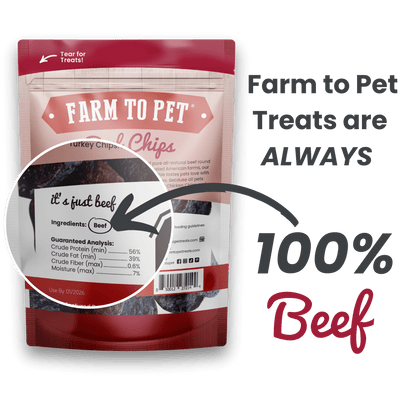 Beef Chips Dog Treats: Value 12oz