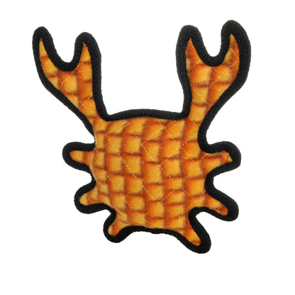 Tuffy Ocean Crab - Medium Orange, Durable, Squeaky Dog Toy