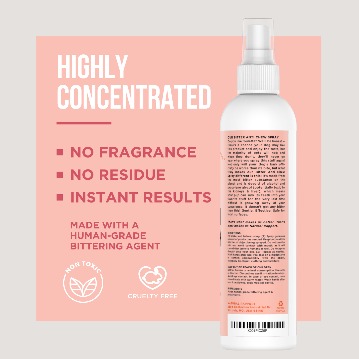 The Only Bitter Anti Chew Spray Dogs May Need: 3 ounce