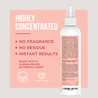The Only Bitter Anti Chew Spray Dogs May Need: 3 ounce