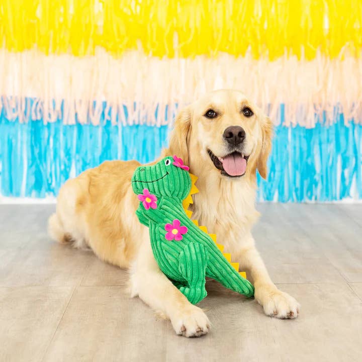 Thorny But Cute Dino Plush Dog Toy | PetShop by Fringe Studio
