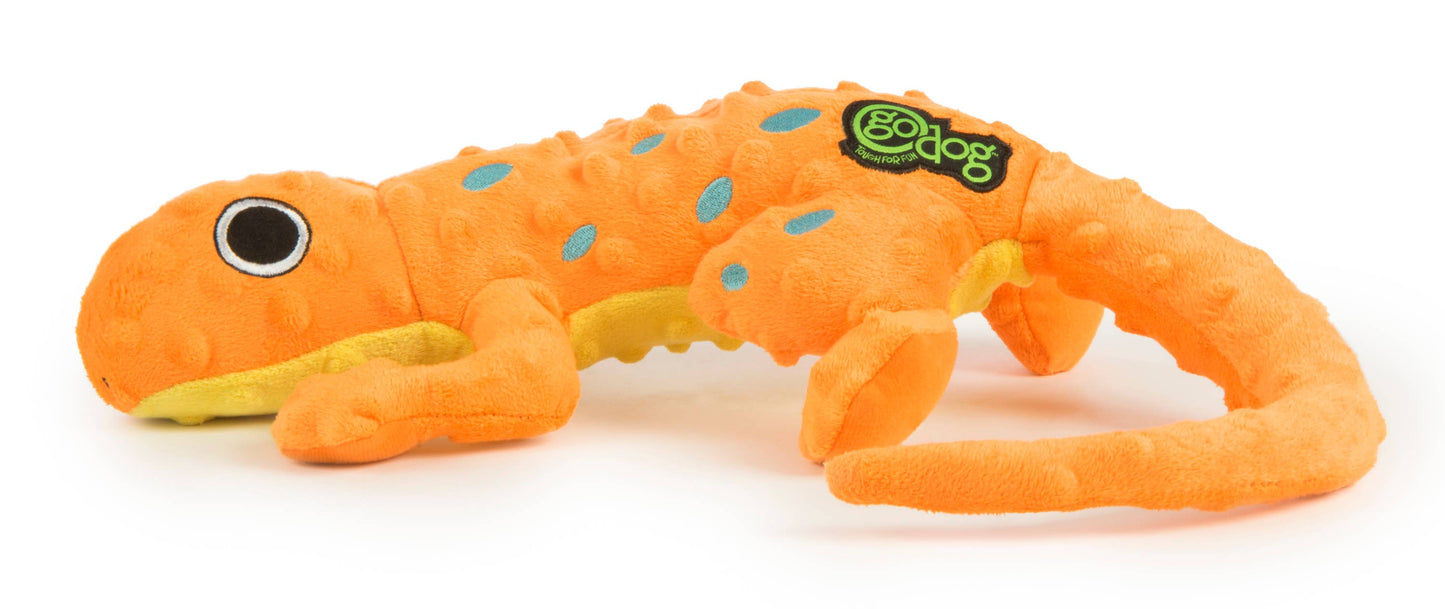 Amphibianz Gecko Squeaky Plush Dog Toy Large | GoDog