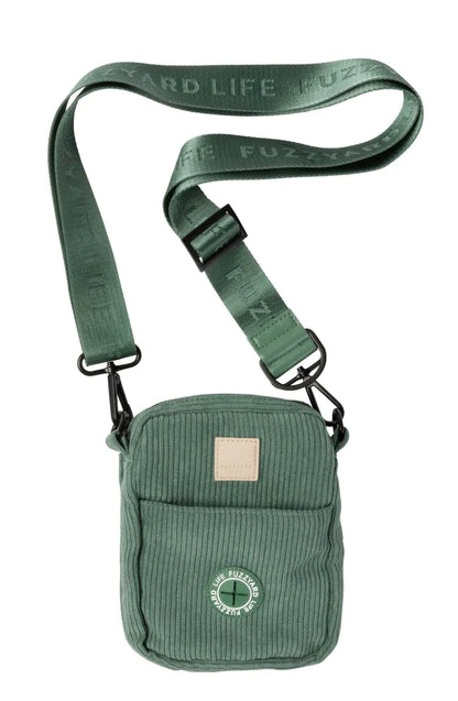 FuzzYard Corduroy Cross Body Bag- Myrtle Green