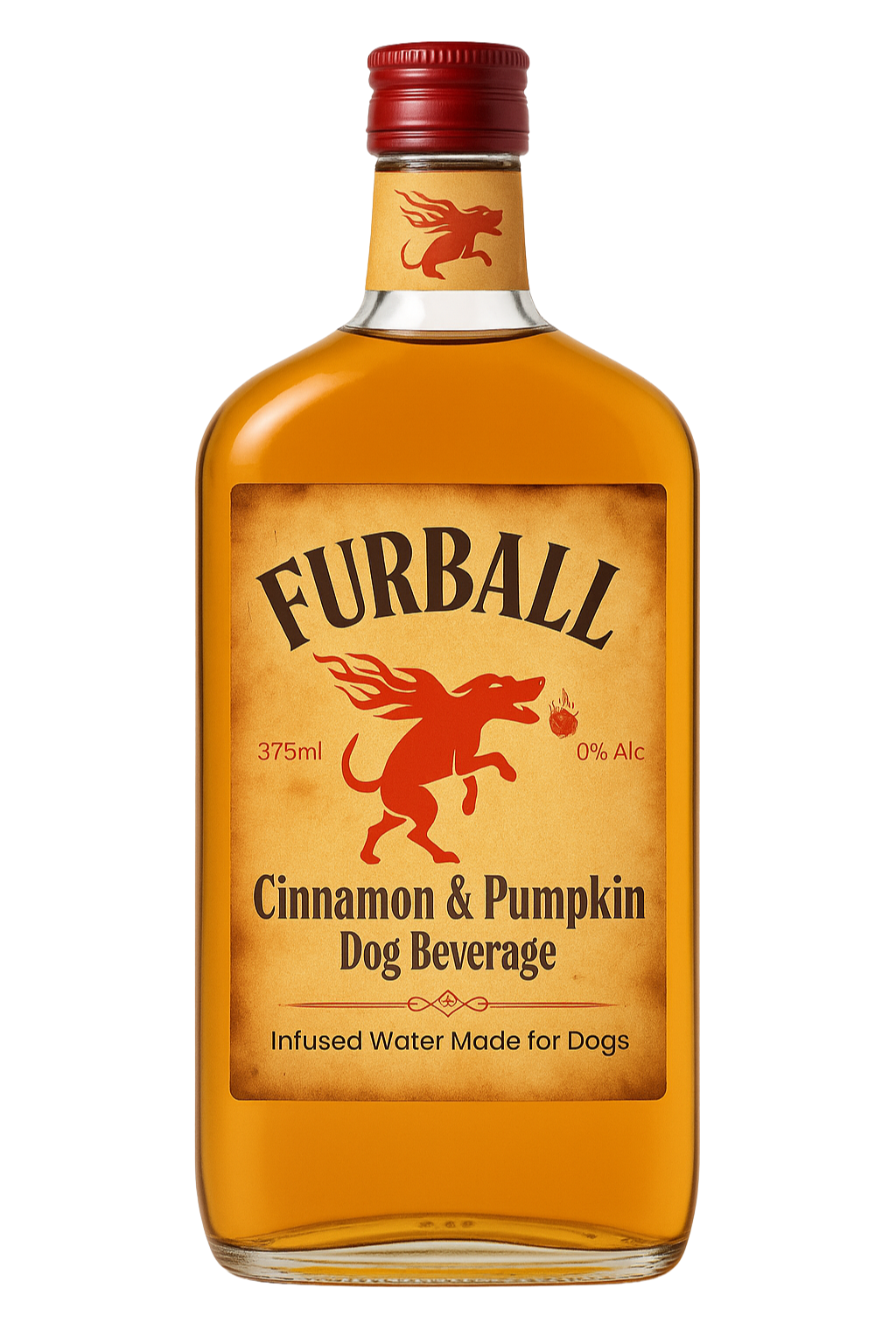 Furball Dog Whiskey Minis 100ml |12ct | Pumpkin-Cinnamon